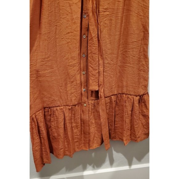 NANETTE LEPORE V-neck Button Front Midi Dress - Picture 3 of 4